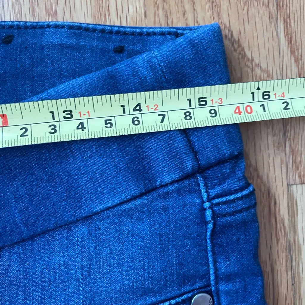 Liverpool Petite Cropped Pull On Jeans Blue Size 10P - Image 4