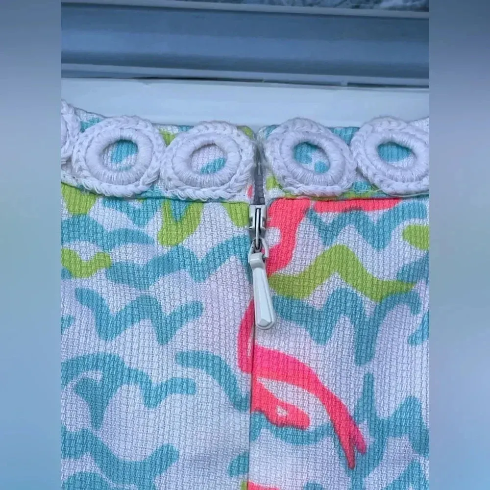 Lilly Pulitzer Lobstah Roll Lace Detail Dress size 00 - Image 9