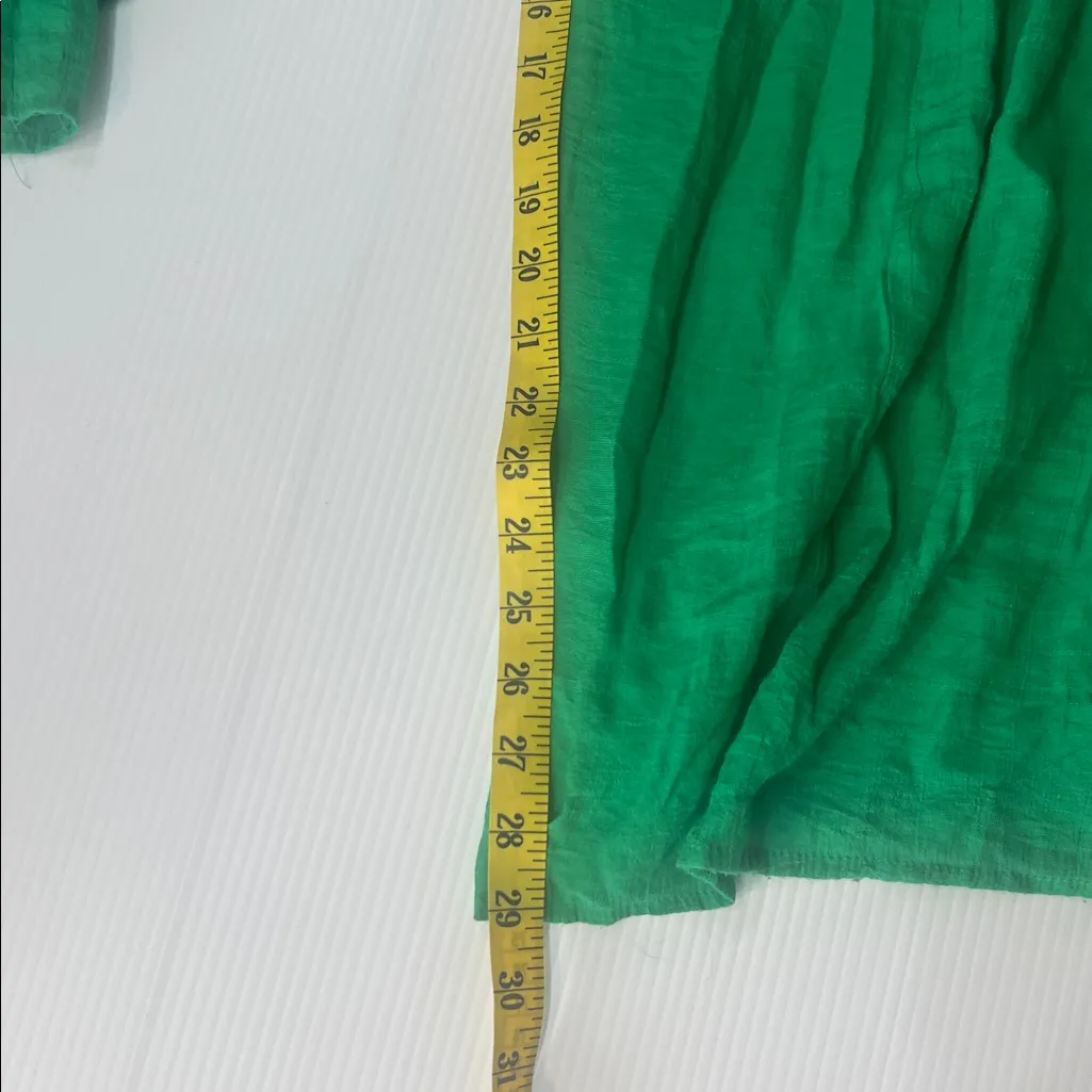 Nanette Lepore Vibrant Green Flared  layered flowy  Pants - Image 9