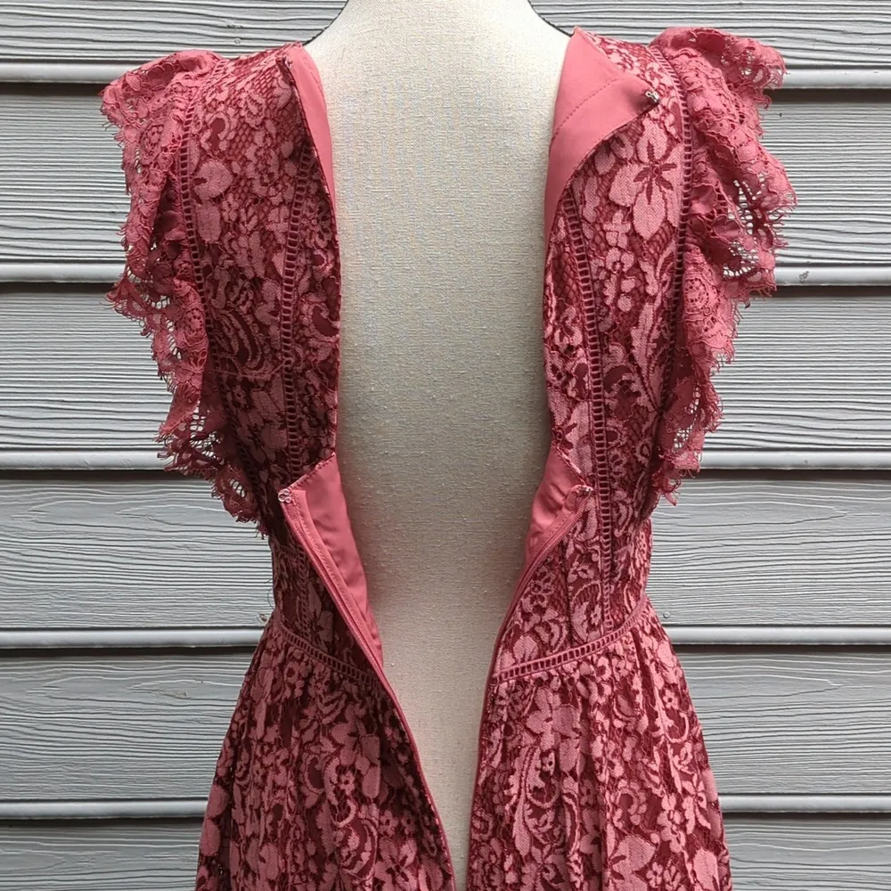 Adelyn Rae Lace Alisa Fit & Flare Sleeveless Dress with Cutout Back - Image 7