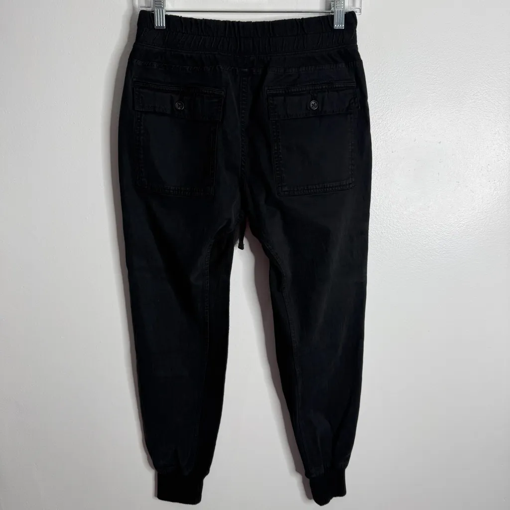 James Perse Women’s Mixed Media Pant In Black Small (1) Casual Resortwear Comfy - Image 3