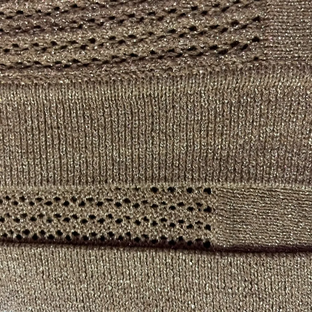 Jones Studio Gold Sparkle Open Front Cardigan Womens M Used New Years Eve - Image 16