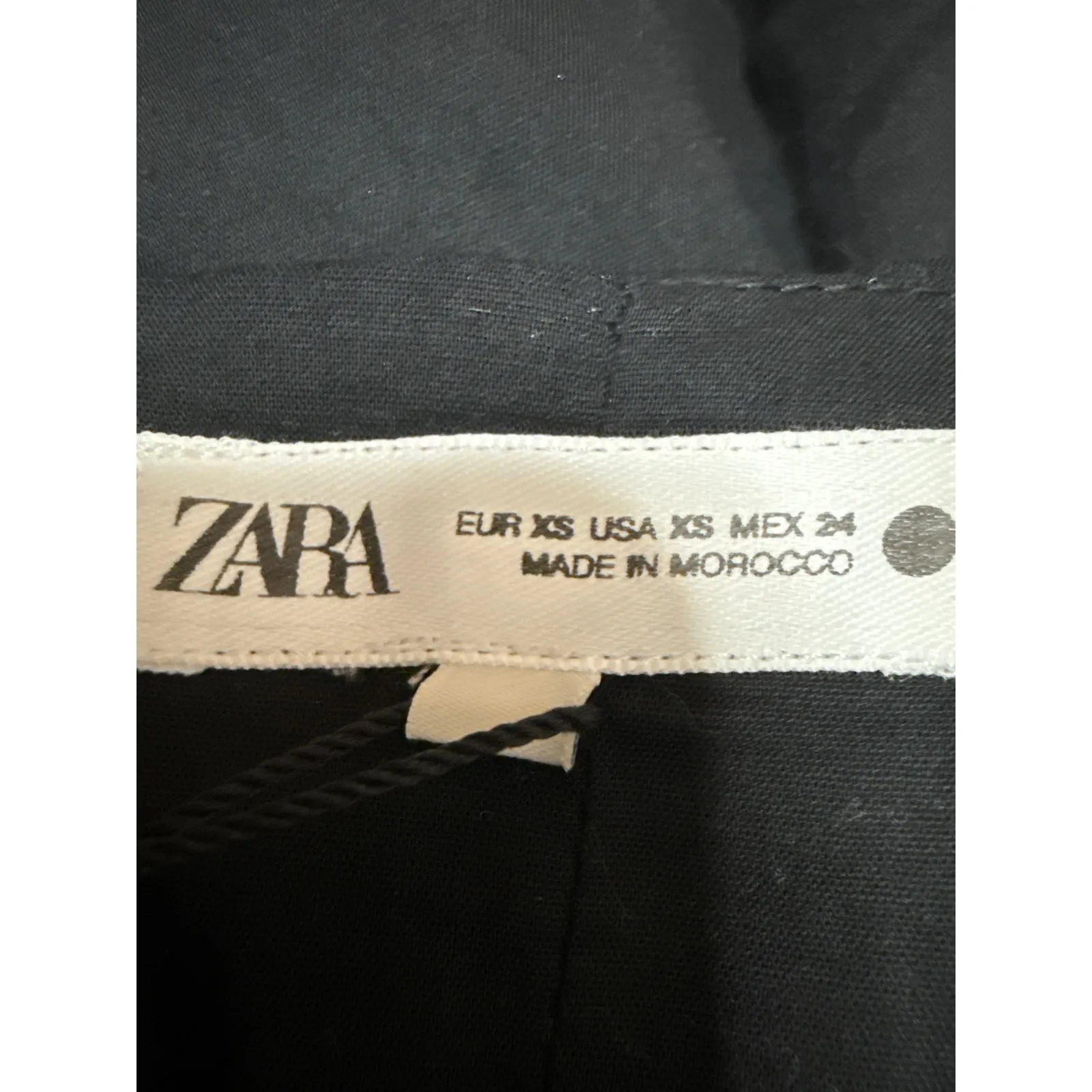 NEW Zara Women's Black Sleeveless Cami Camisole Tank Peplum Crop Top Size XS - Image 3