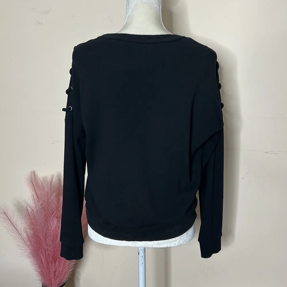 Betsey Johnson • performance sweatshirt with laced shoulder - Image 55