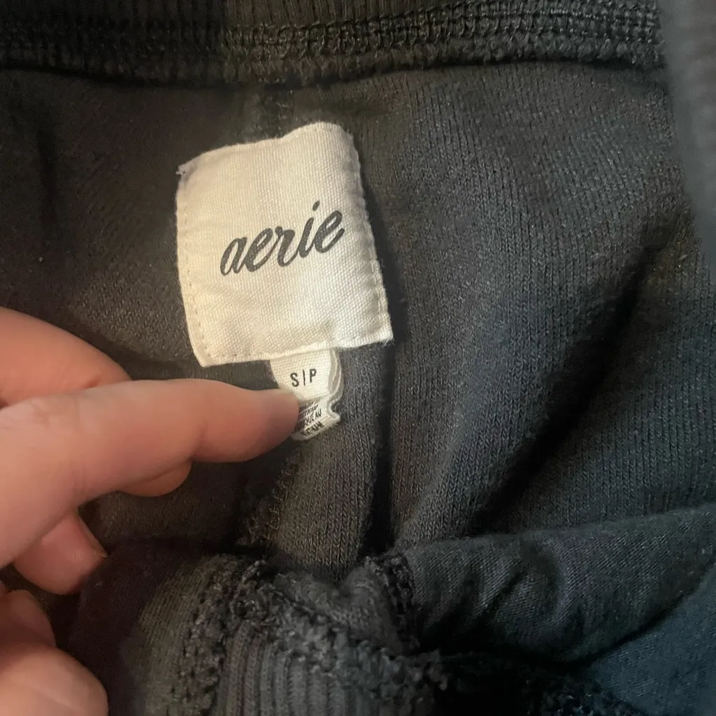 Aerie Sherpa Fleece Corset Jogger – Smoked Gray - Image 7