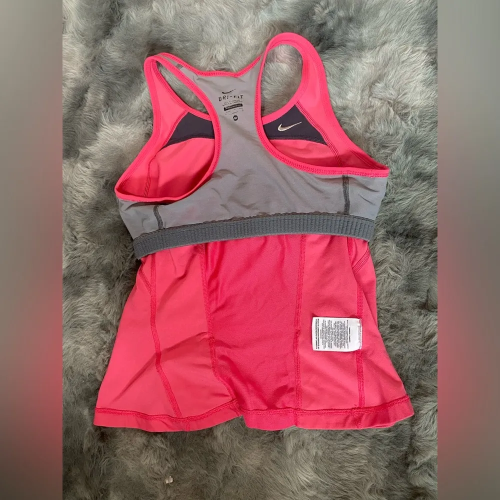 Nike Bright Pink and Black Athletic Tank - Image 7
