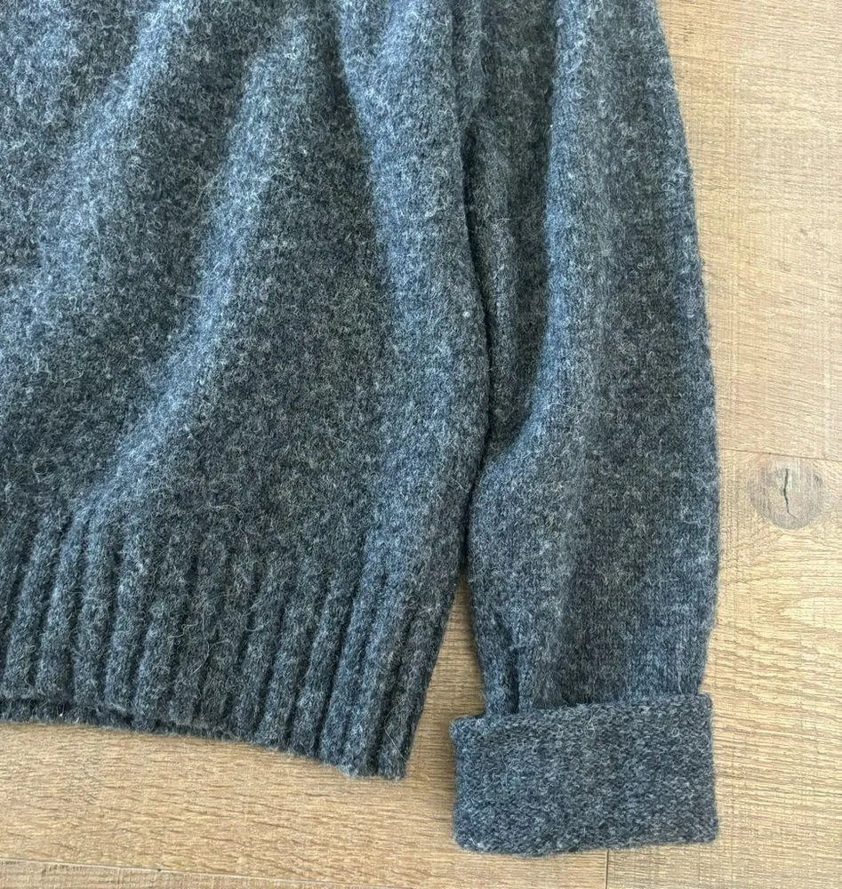 helmut lang gray pullover sweater wool alpaca - Image 3