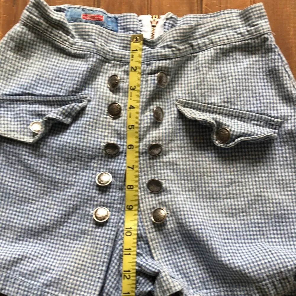 Vintage 90s Squeeze Skort denim check Size undefined - Image 6