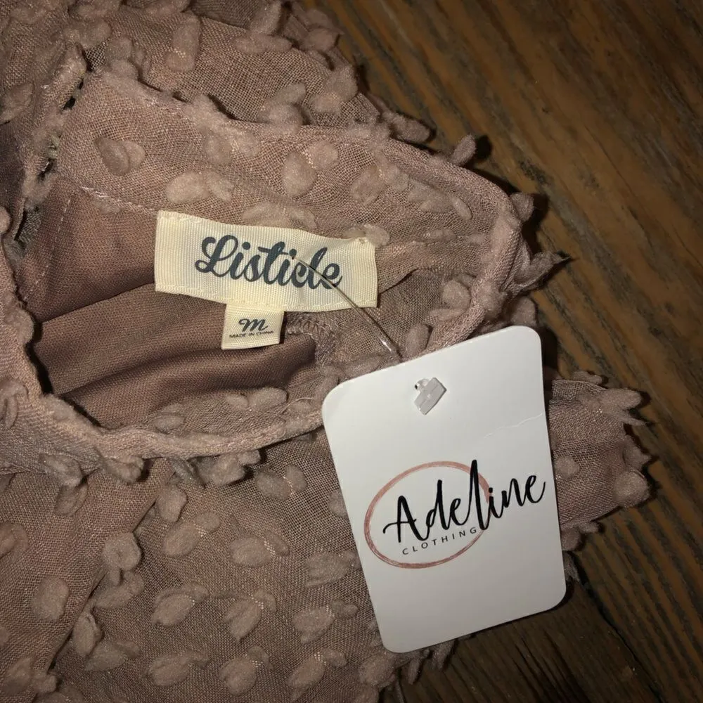 Listical Adeline clothing dress light pink super cute size M - Image 2