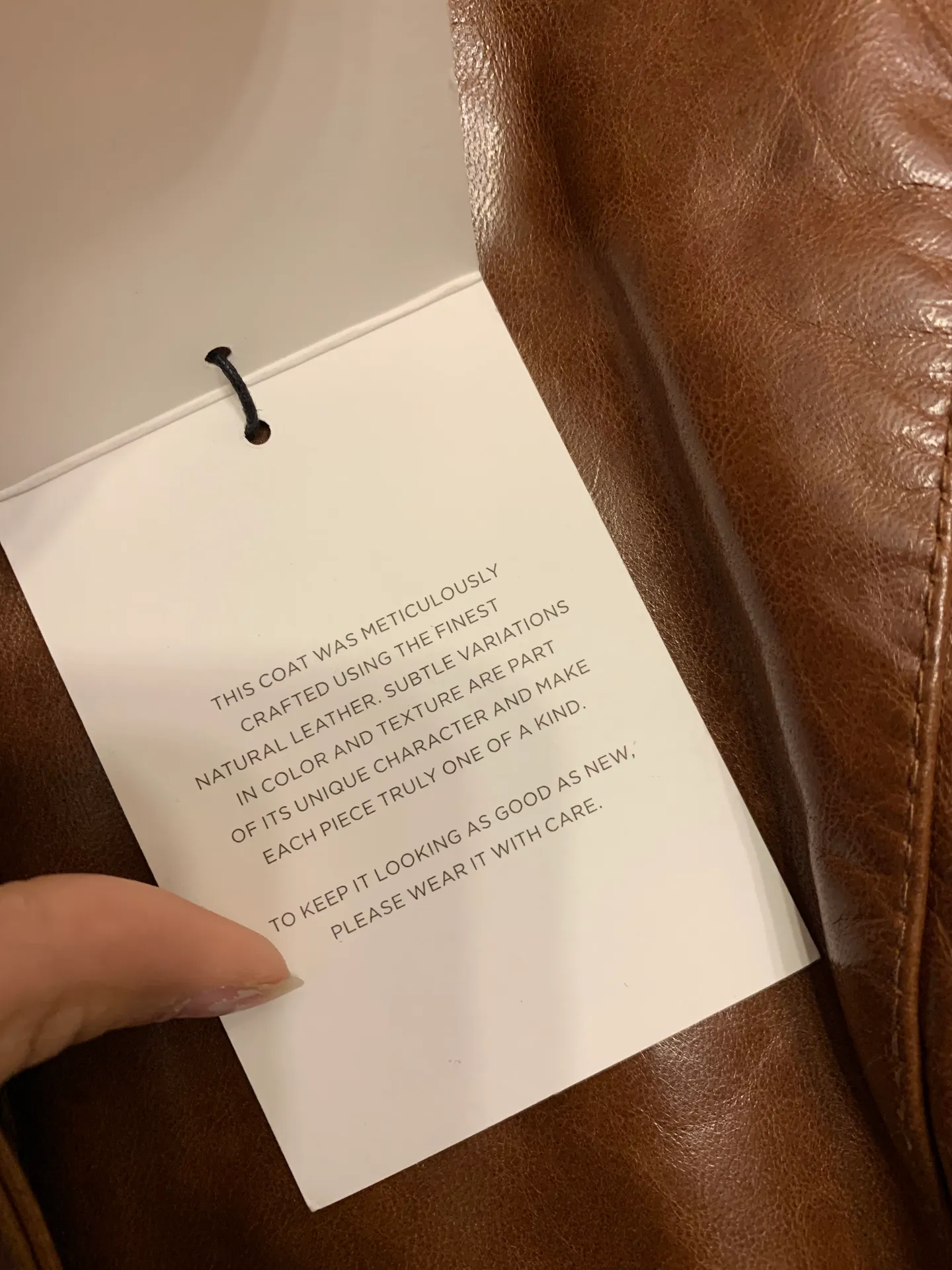  Brown Genuine Leather Jacket  - Image 8