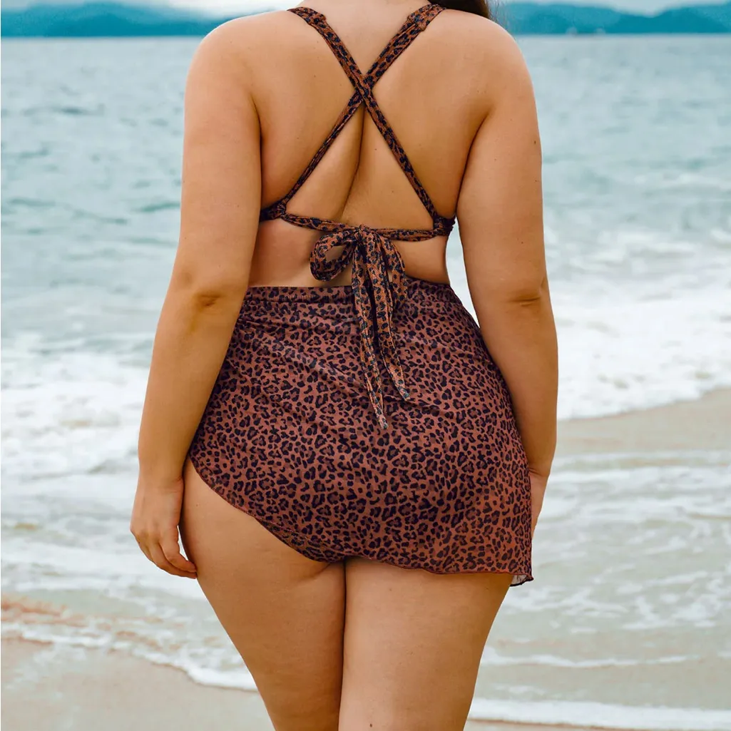 Berlook Leopard Print Plus Size Cover - Image 2