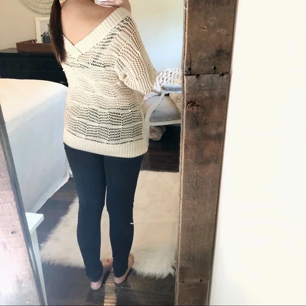 Rip Curl  xsmall oversized open knit boho sweater - Image 3