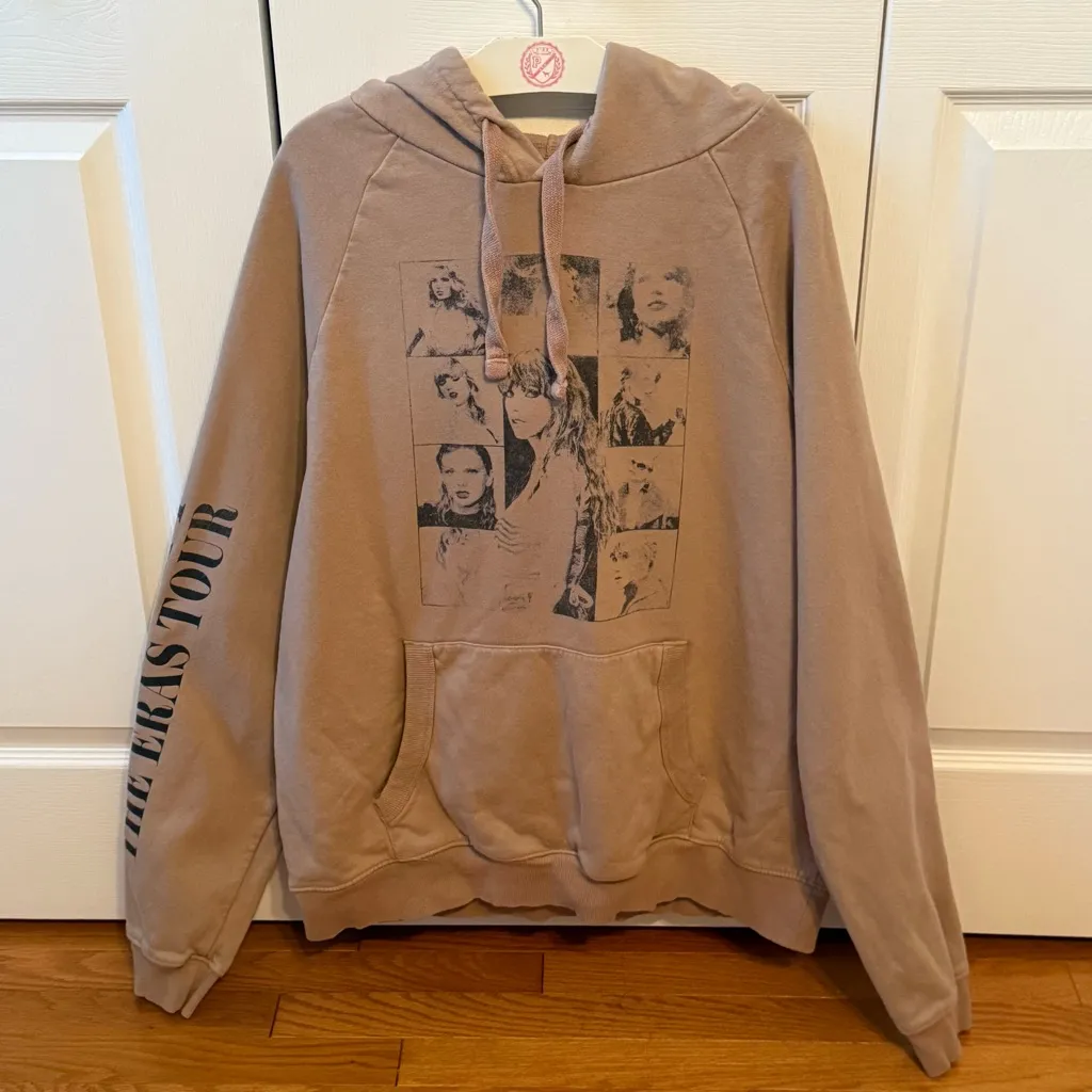 Taylor Swift The Eras Tour Sweatshirt in Beige and Black - Image 2