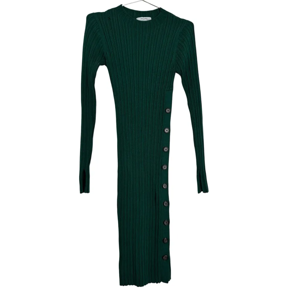 Adam Lippes Green Side Button Dress Pretty Girl - Image 4