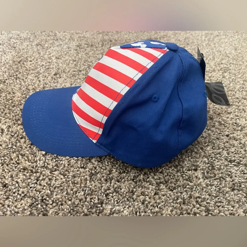 NWT Disney Mickey Mouse American Flag 4th of July SnapBack Baseball Cap Hat - Image 3