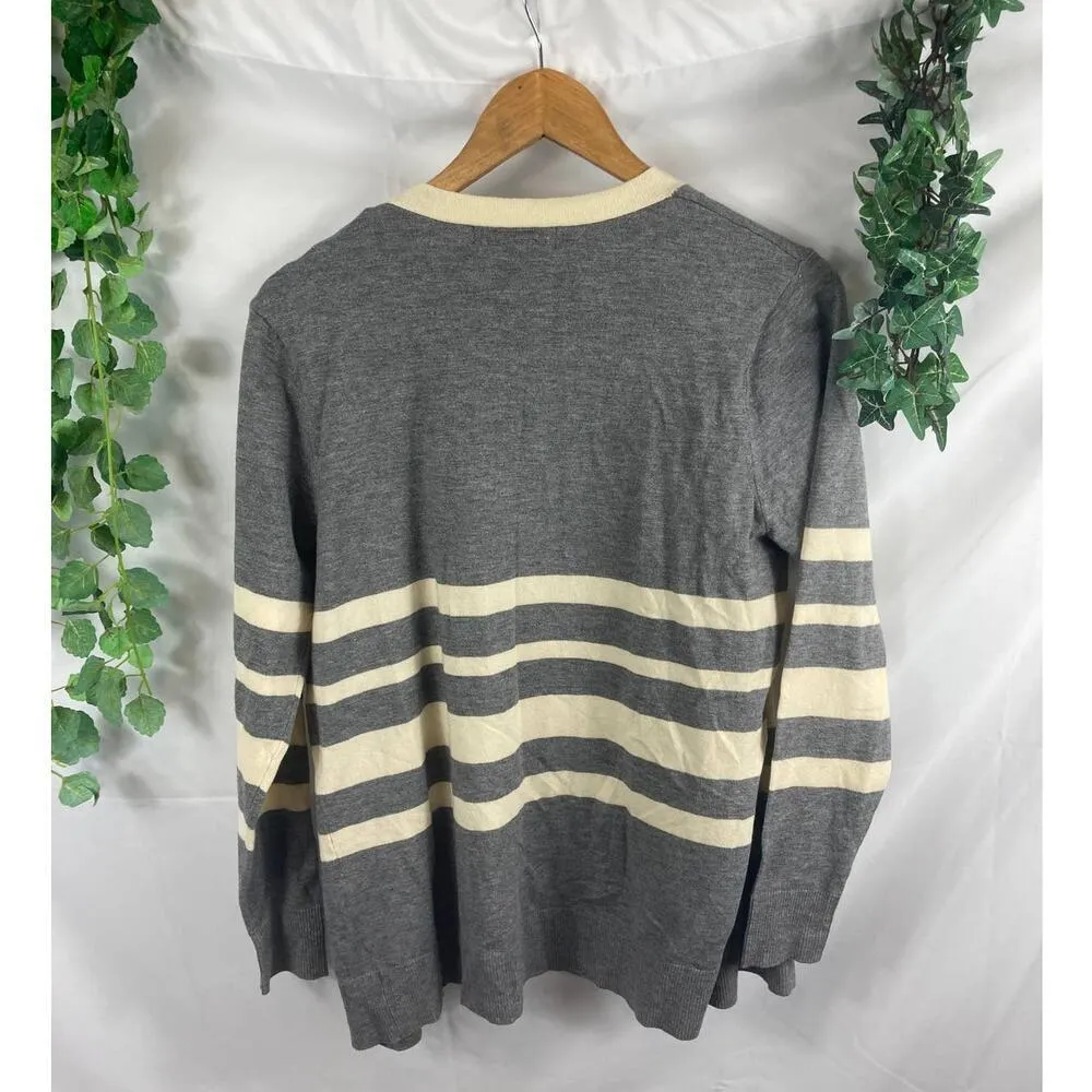 NWT Cotton Emporium striped cardigan - Image 4