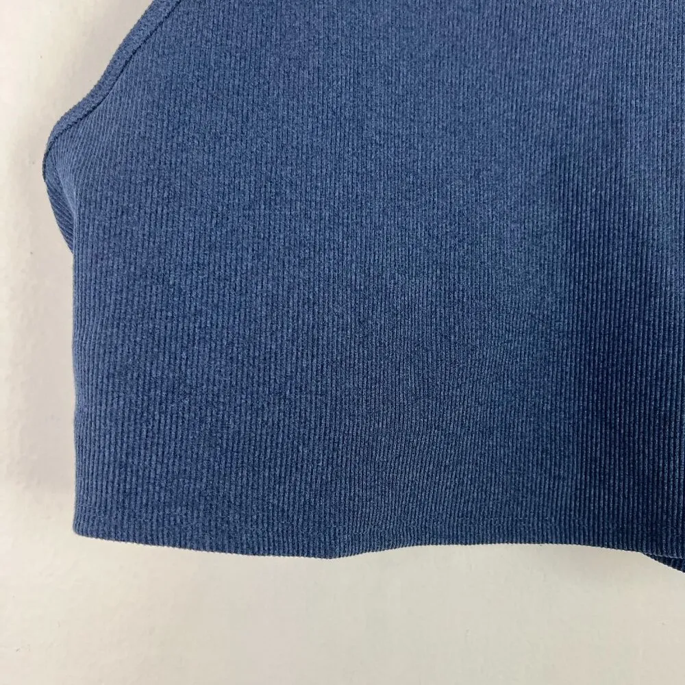 NWT Threads 4 Thought ReActive Kensi Rib Sports Bra Heather Chambray Size XL NEW - Image 5