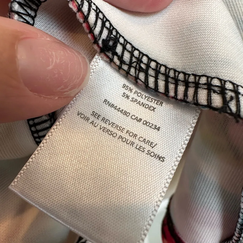 Material Girl Romper Scuba Floral Garden Print Size Large L Shabby Chic Party - Image 10