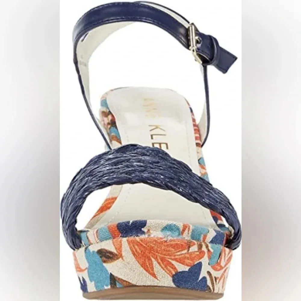 Anne Klein floral wedge pump heels - Image 12