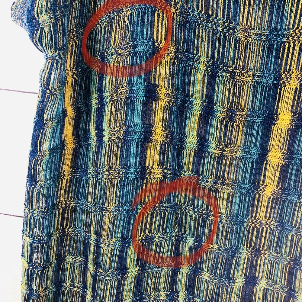 KERISMA | Knitted Blue Yellow Cover up - Image 5