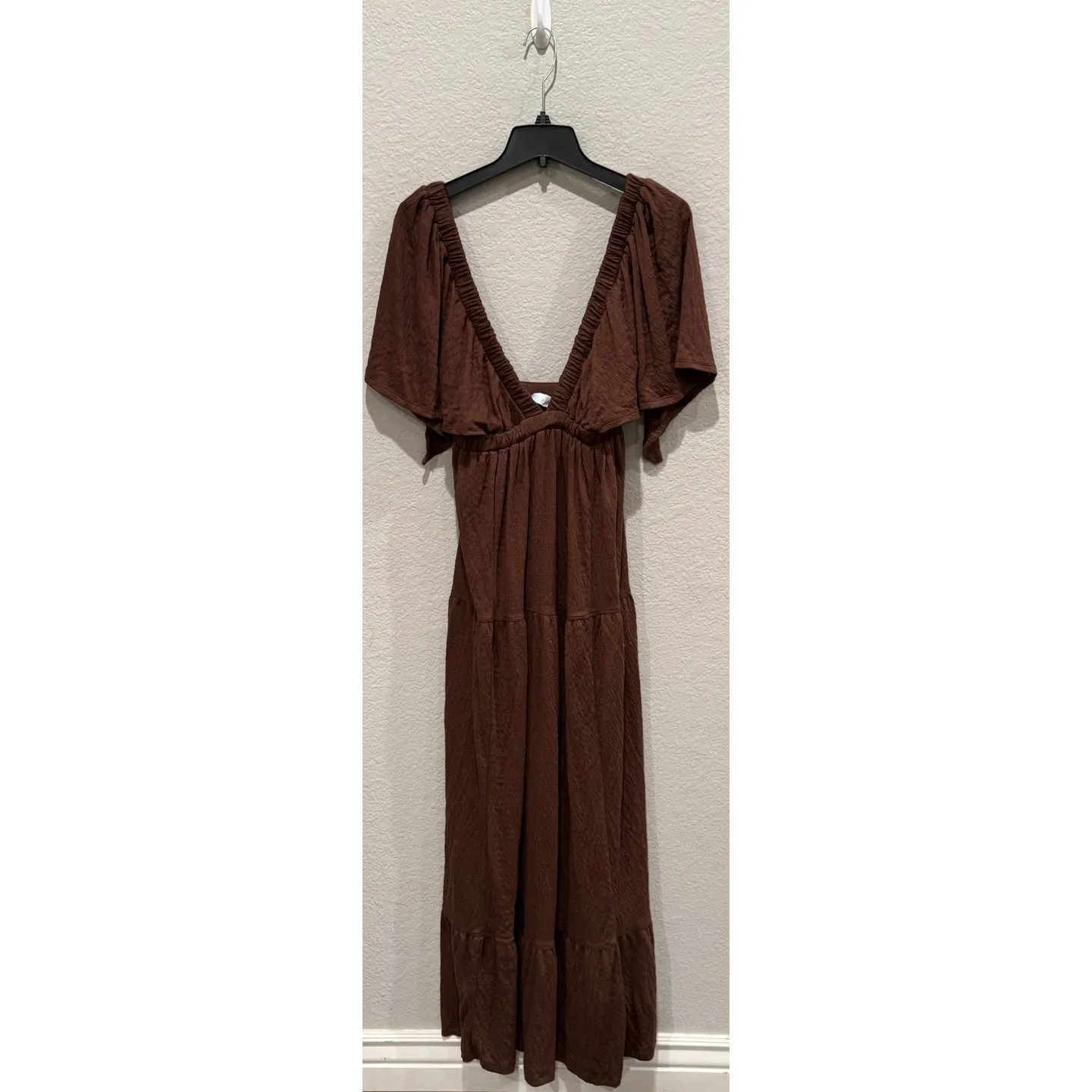 Free People La La Tiered Flutter Sleeve Maxi Dress Size XS - Image 10
