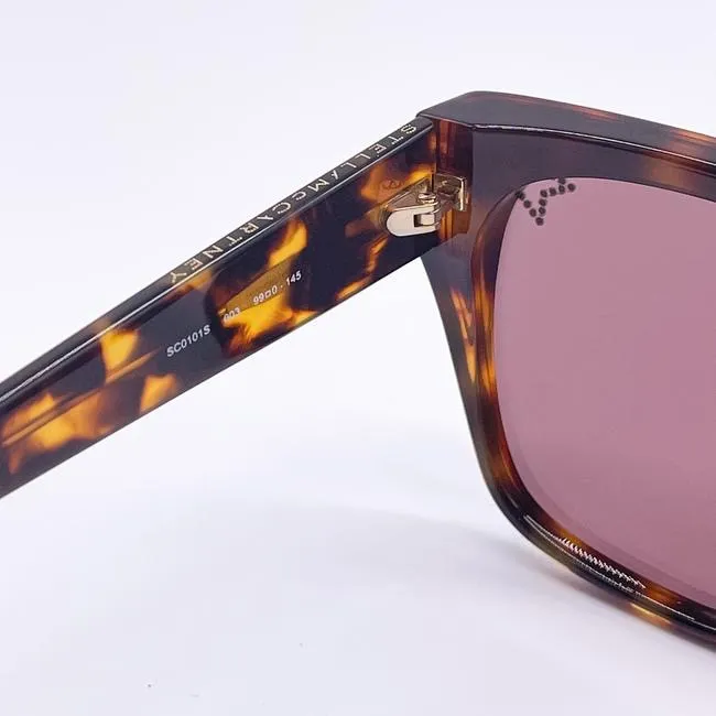 Havana Pink New Sc0101s 003 Brown Shield Sunglasses - Image 5