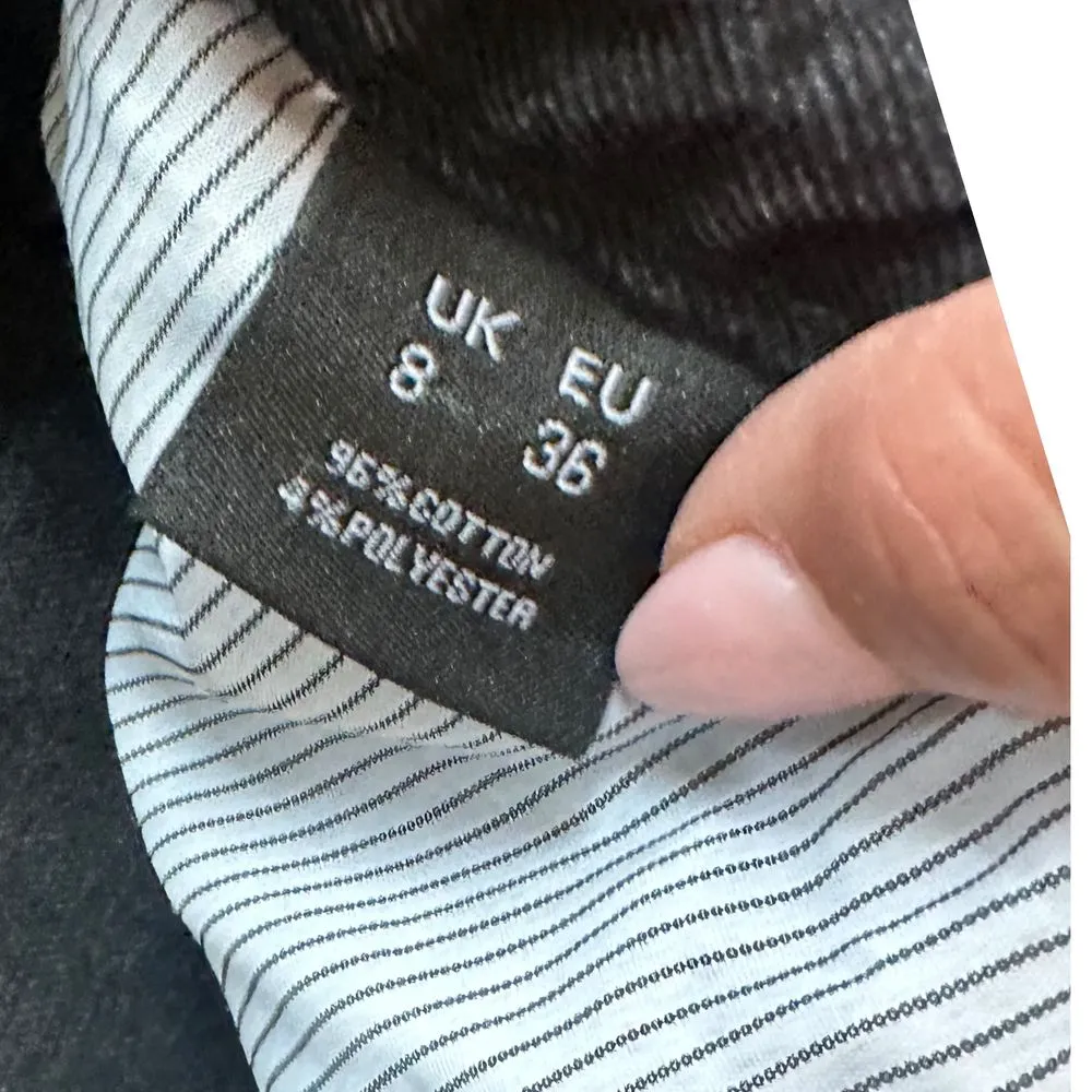 Nasty Gal Black Distressed Jeans Ripped Denim US4‎ UK8 EUR46 Grunge Punk Rock - Image 6