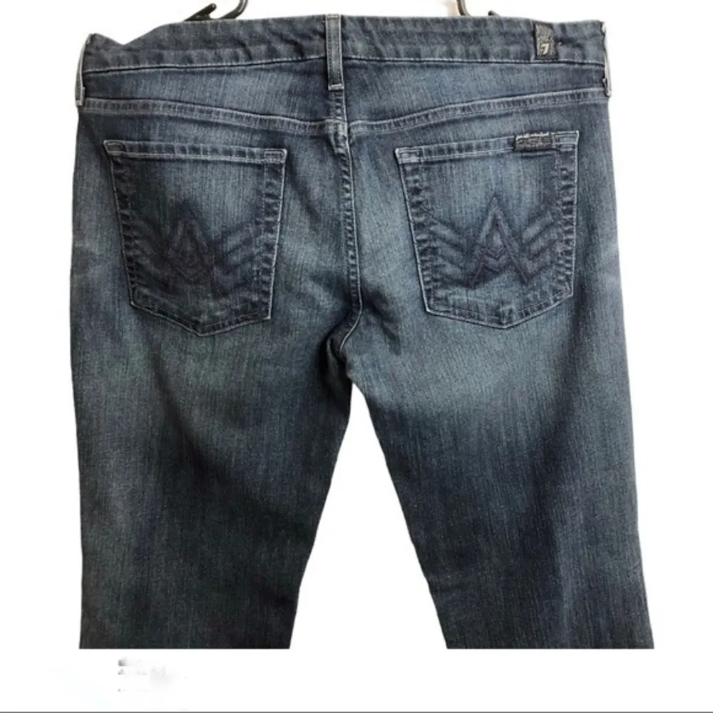 7 For All Mankind A Pocket Blue Flared Jeans size 31 - Image 8