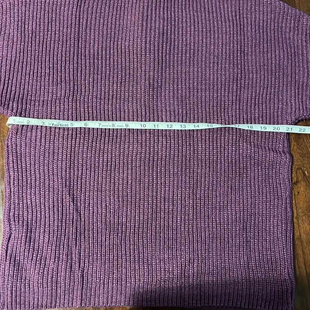 Merokeety Sweater purple long-sleeve quarter zip sweater NWT - Image 7