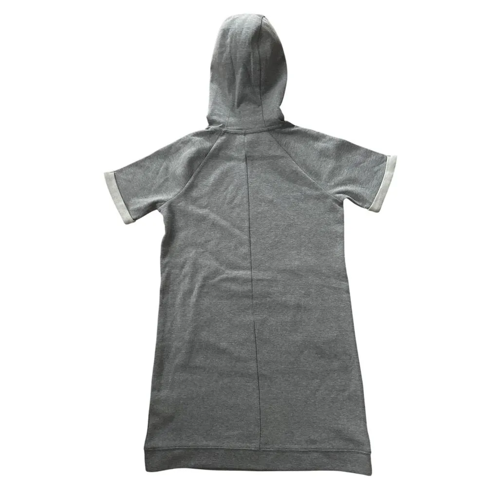 NWT Under Armour Gray Short Sleeve Hooded Sweatshirt Dress small style UW7450 - Image 2