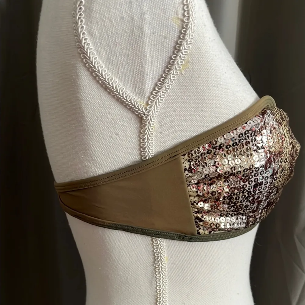 Sequin Bandeau Swim Top - Image 7