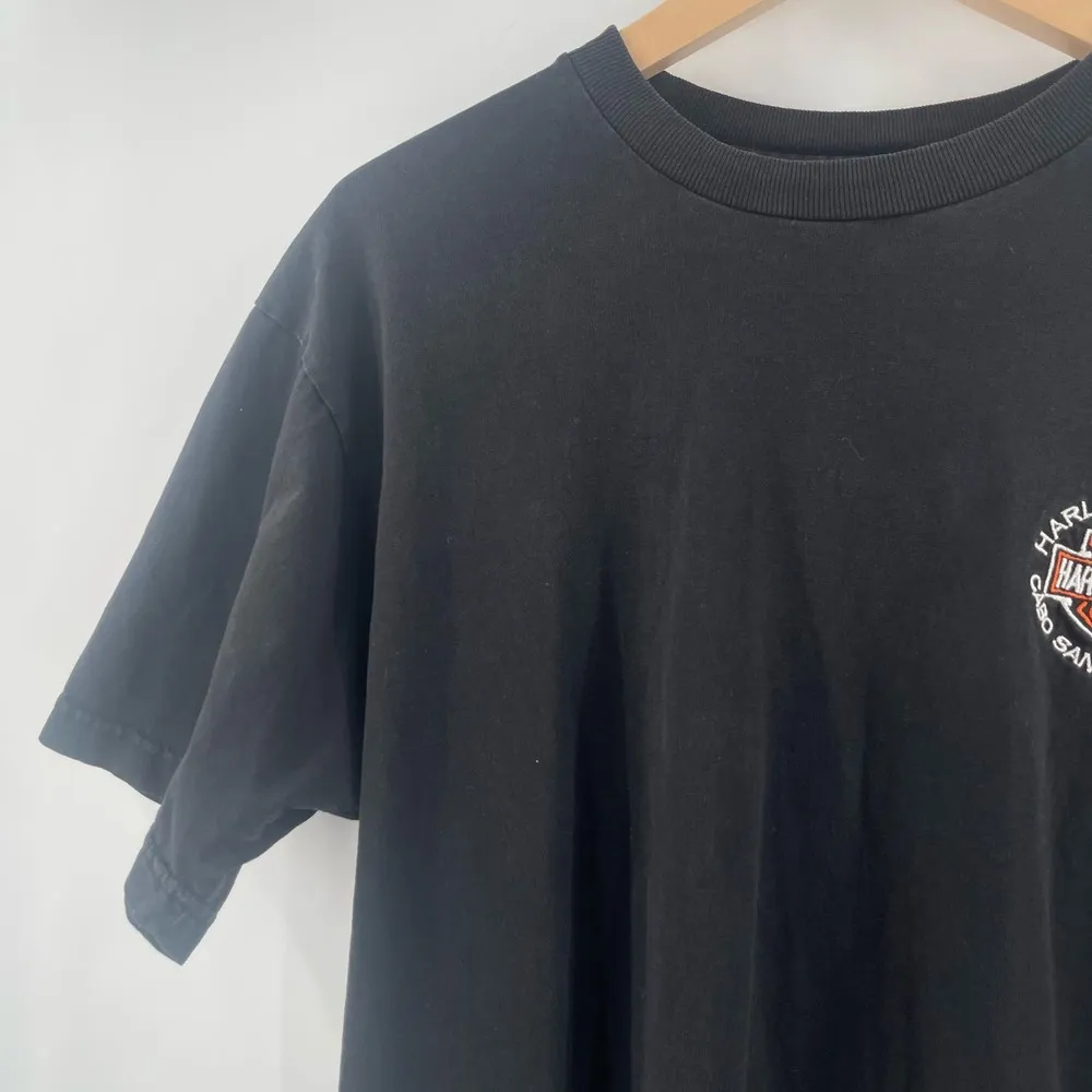 HARLEY DAVIDSON Motorcycles T-Shirt Size S/M Cabo San Lucas Mexico Embroidery - Image 8