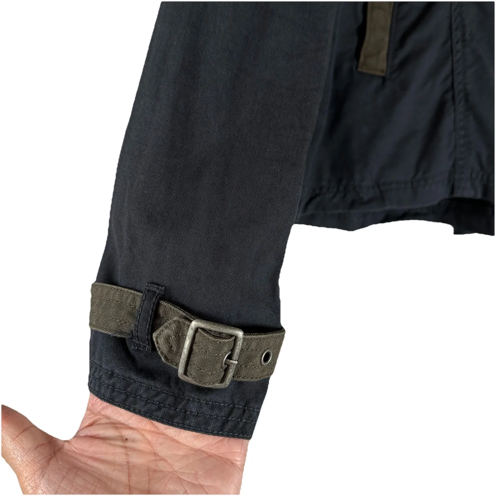 Free People Military Peacoat Jacket Womens 10 Blue‎ Utility Y2K Academia Indie - Image 8