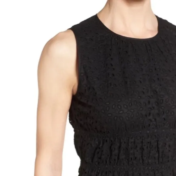 Classiques Entier Smocked Eyelet‎ Sheath Dress - Image 4