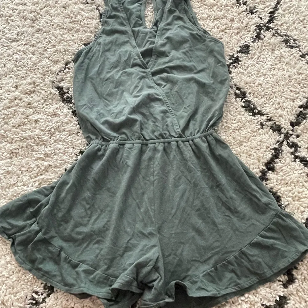 Surplice Romper in Sage - Image 3