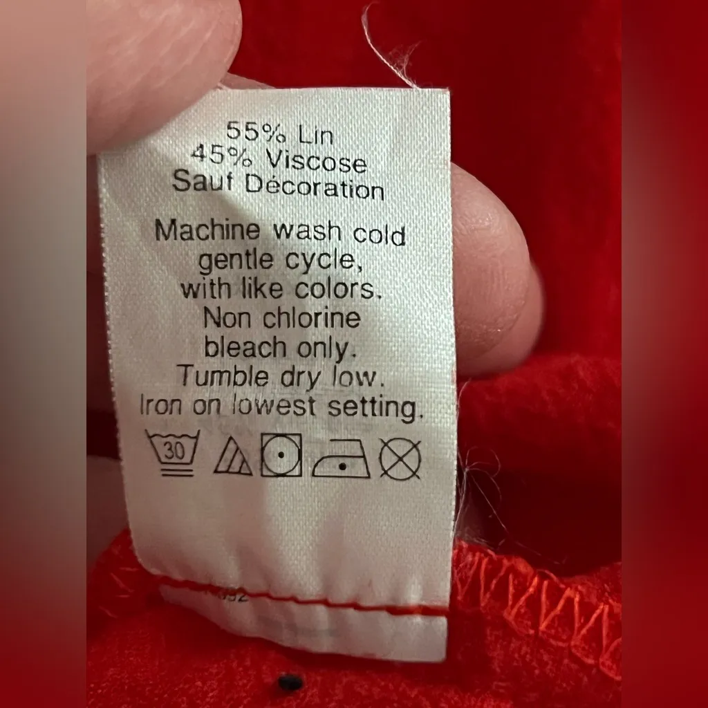 Madewell Linen Blend Embroidered Belted Dress By Madewell!! Size S - Image 12