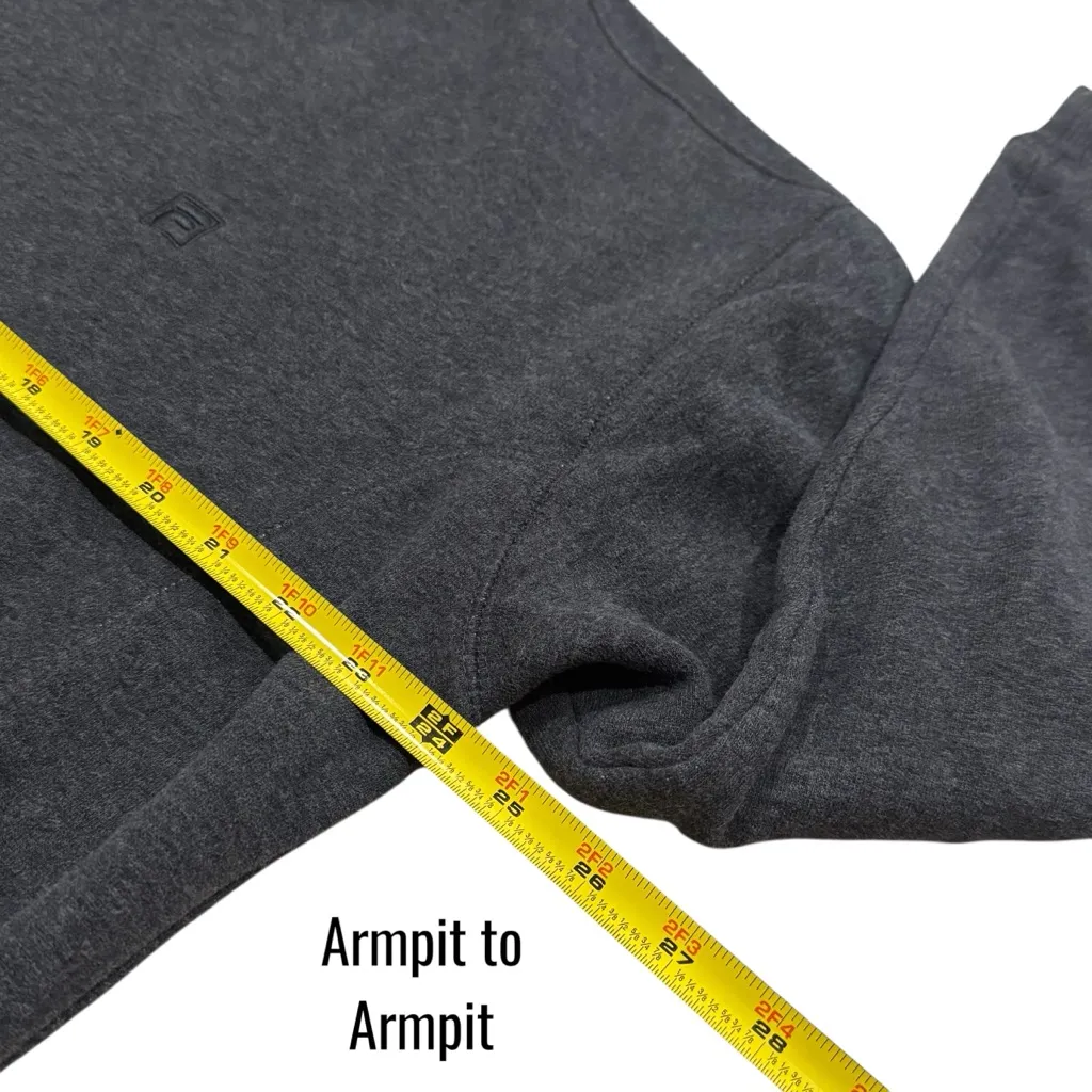 Fila Gray Fleece Crewneck Pullover Comfy Athletic Tennis Soccer Size L - Image 6