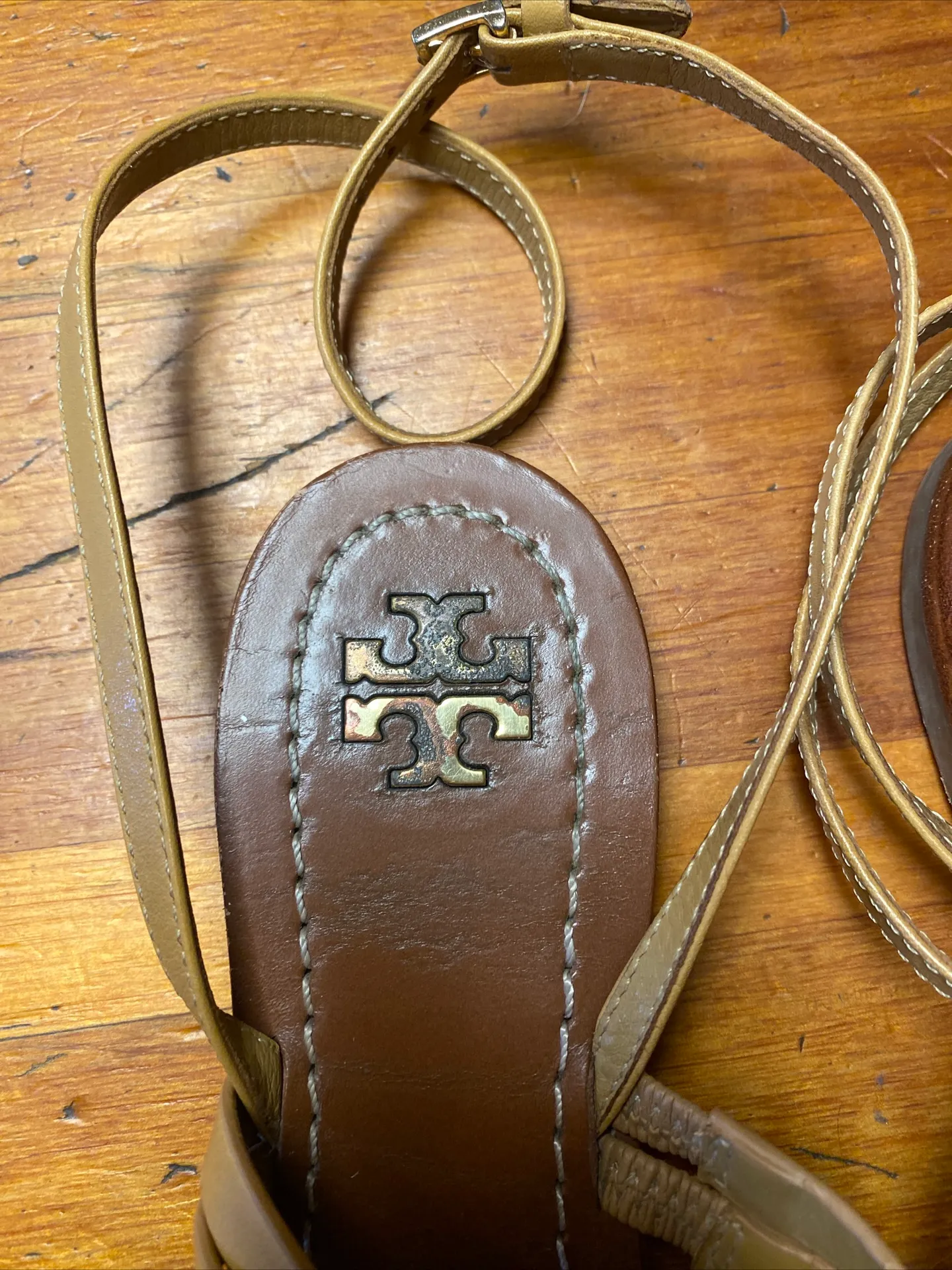 Strappy Leather Sandals Size 7 - Image 6