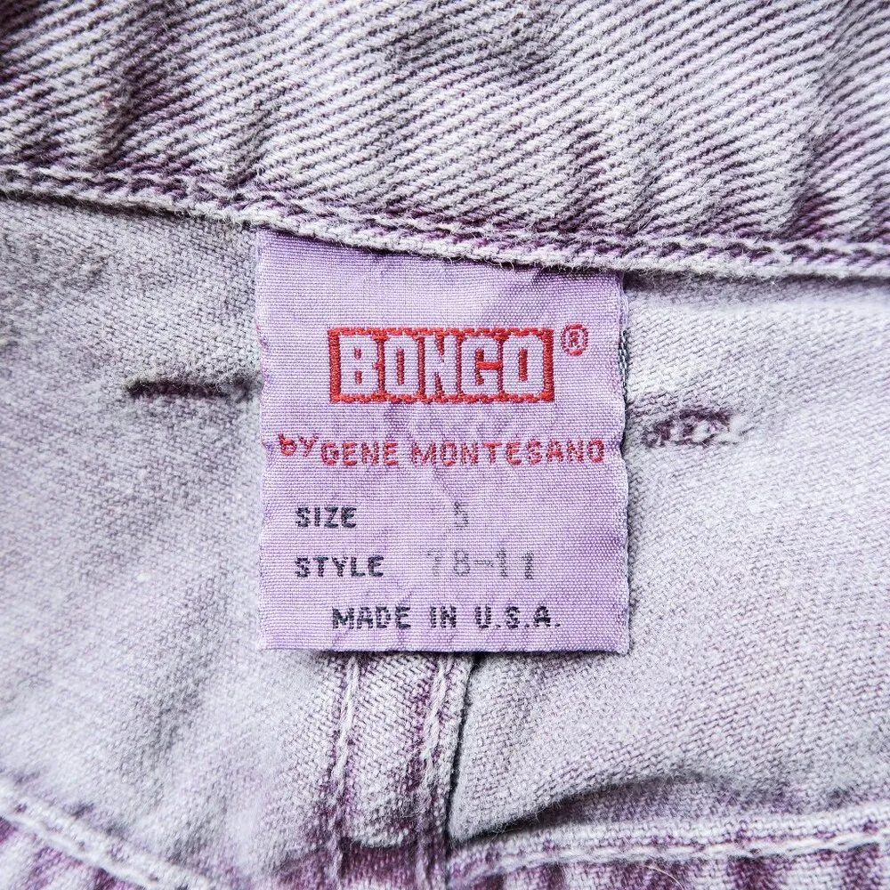 Vintage 80s Bongo Purple Denim Shorts - Image 7