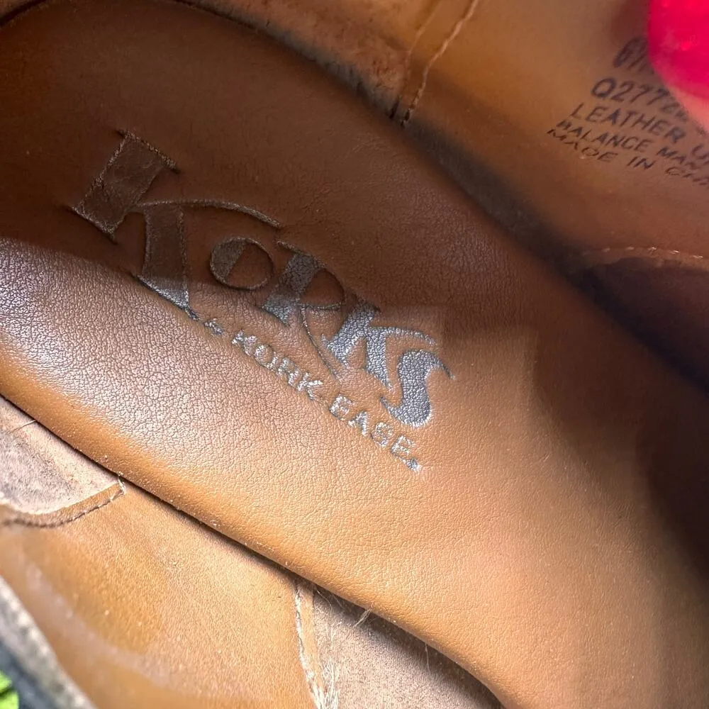 Korks by Kork-Ease Black Leather Nanda Heeled Buckle Ankle Booties Size 6.5 - Image 8