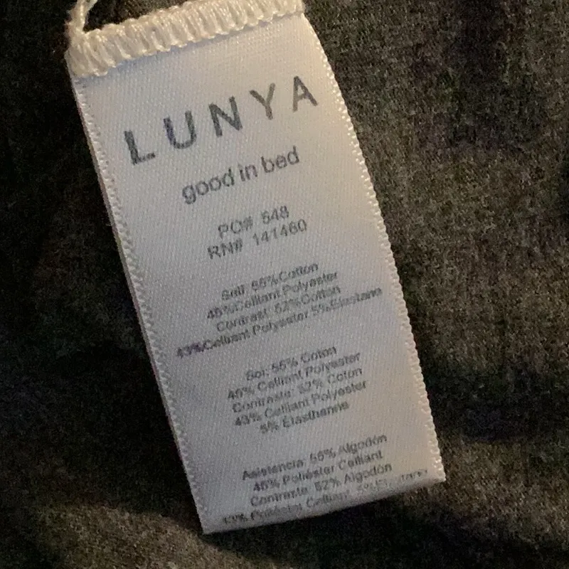 Lunya Restore Long Sleeve Crew size xsmall Gray - Image 8