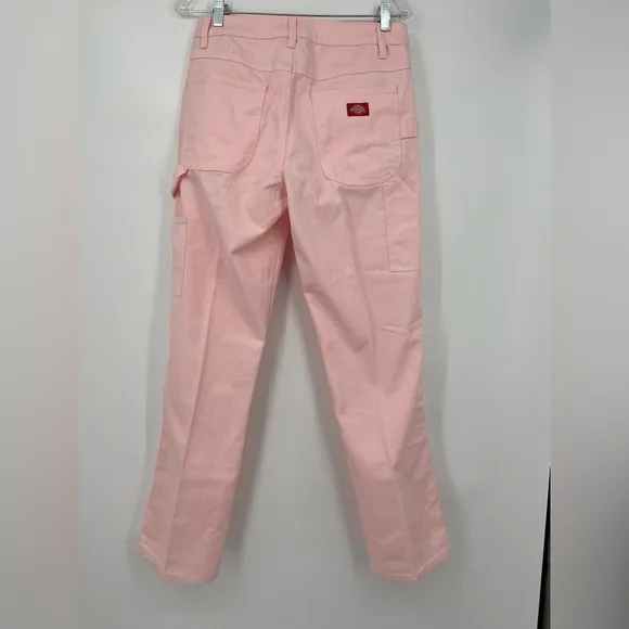 Dickies straight‎ leg jeans, painter pant style. light pink color, size 5/27 - Image 8