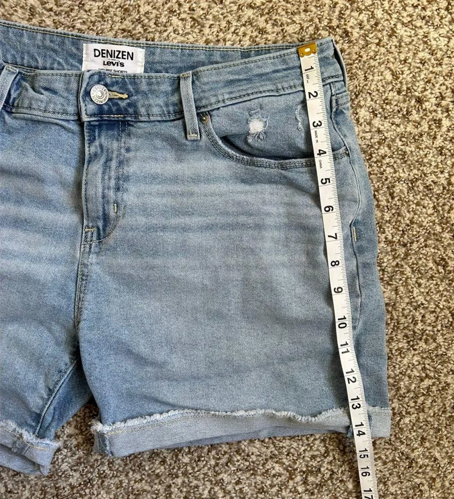 Denizen from Levi’s Medium Wash Mid Rise Shorts Size 12 31 Casual Summer - Image 6