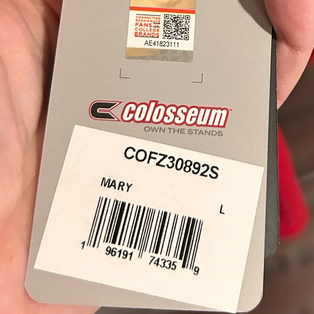 Women’s colosseum black/red maryland terrapins lightweight half zip hoodie NWT - Image 12