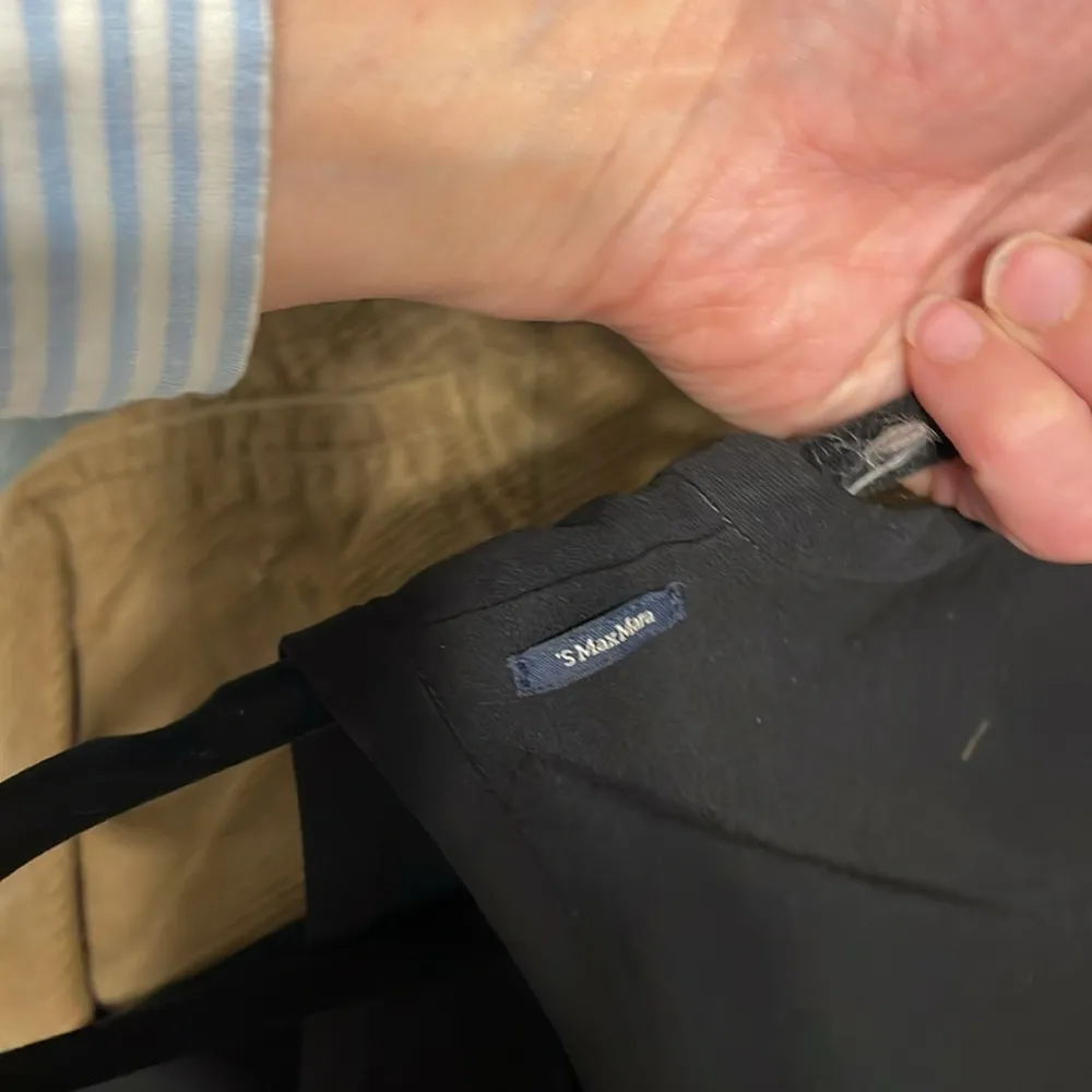 EUC  ‘S Max Mara black elastic drawstring waist jumpsuit - Image 9