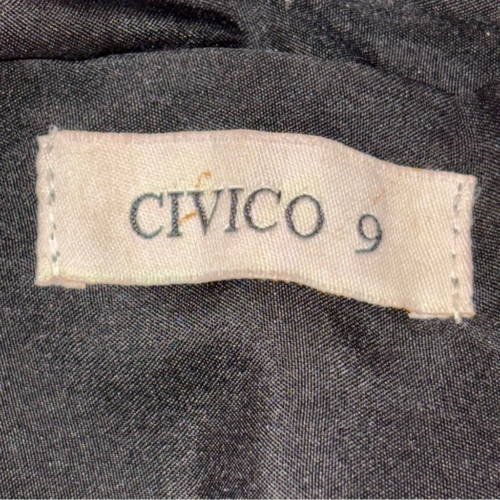 Civico 9 Brown Leather Studded Bucket Bag Purse - Image 7