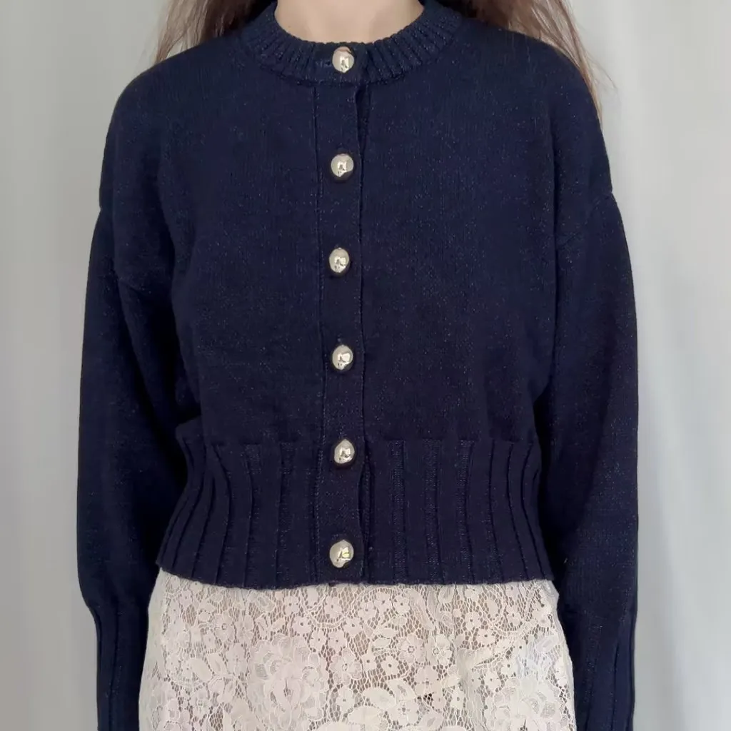 ALTUZARRA Liam Sweater Cardigan -Berry Blue - Image 2