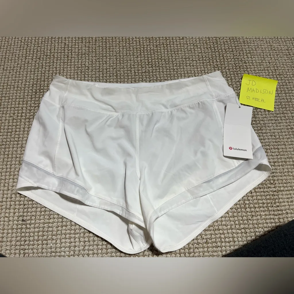 Lululemon Gait Keeper Short White NWT - Image 3