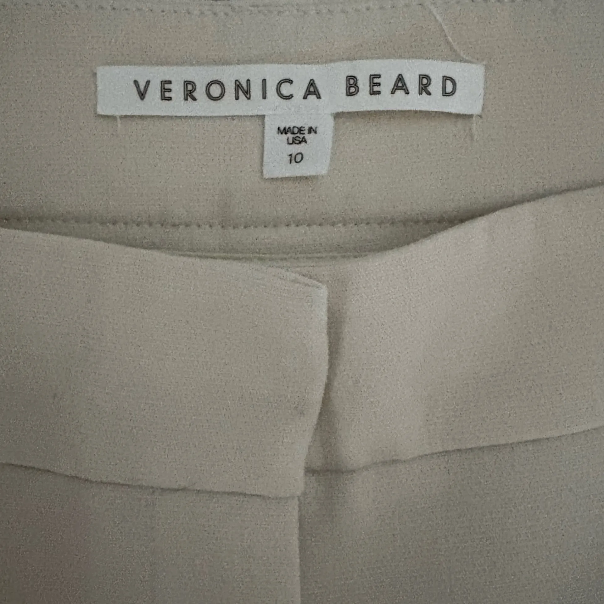 Veronica Beard Elegant Cream Knit Trousers Size 10 EUC - Image 5