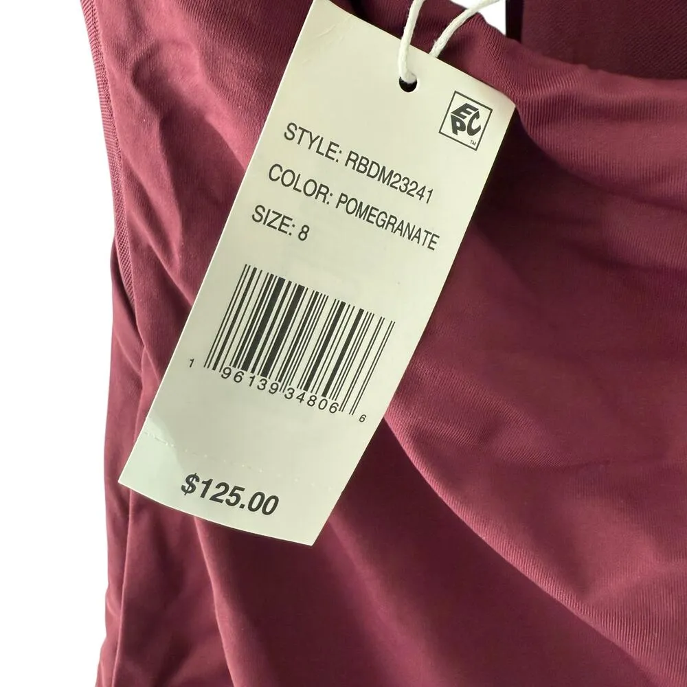 Bleu Rod Beattie Don’t Mesh With Me Pomegranate Halter One Piece Swimsuit Size 8 - Image 10